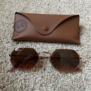 RayBan Rose Gold Sunglasses